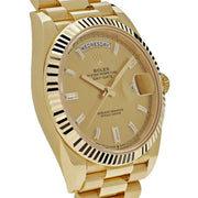 Rolex Day-Date 228238 Yellow Gold Champagne Diamond Dial (2022)