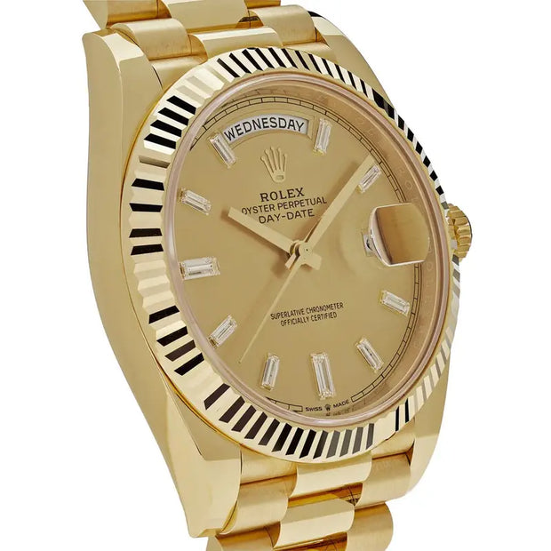 Rolex Day-Date 228238 Yellow Gold Champagne Diamond Dial (2022)