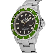Rolex Submariner Date 16610V ‘Kermit’ Bezel Flat 4 Steel Black Dial Oyster (2003)