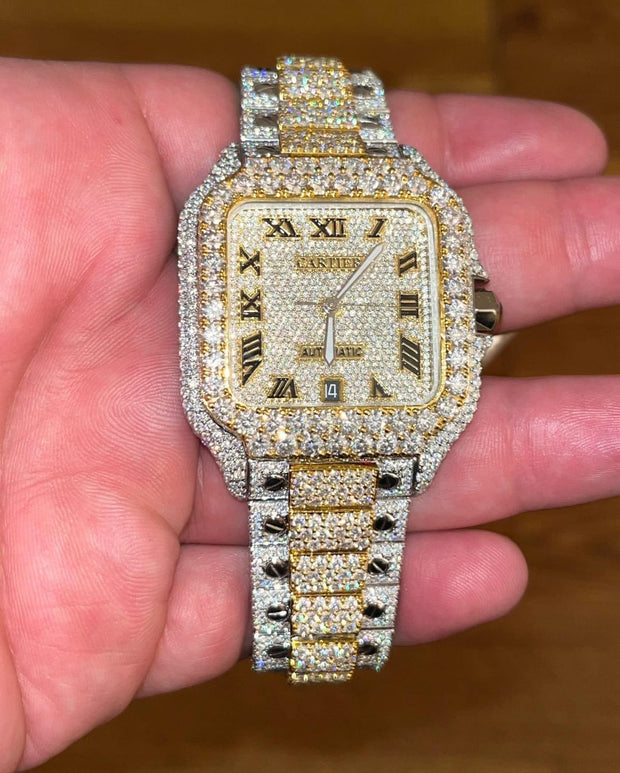 Cartier Santos vvs Moissanite