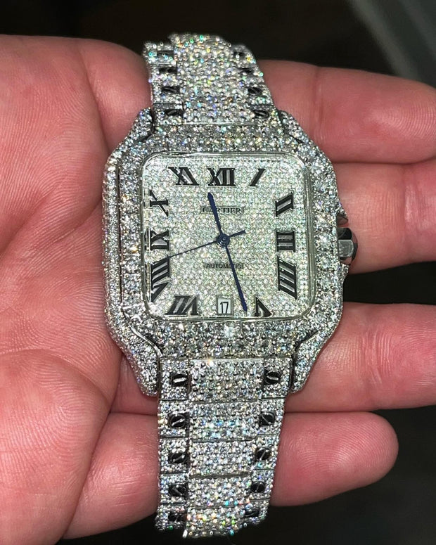 Cartier Santos vvs Moissanite