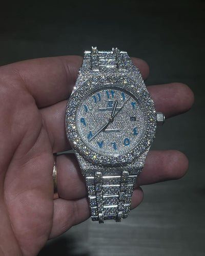 GRA Certified VVS Moissanite AP Watch | Audemars Piguet | Swiss Movement Automatic Watch
