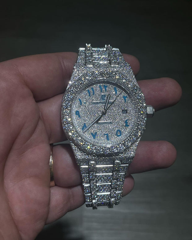 GRA Certified VVS Moissanite AP Watch | Audemars Piguet | Swiss Movement Automatic Watch