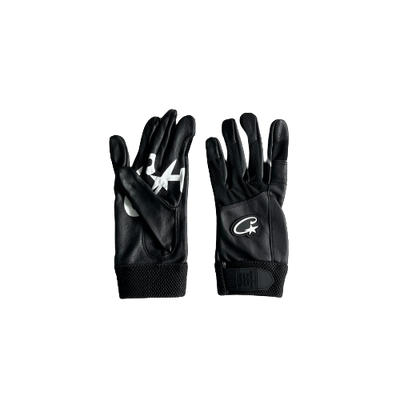 (GENUINE COWHIDE) BLACK LEATHER GLOVES