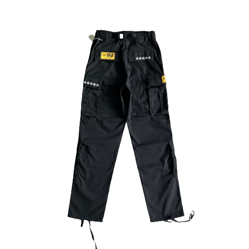 5 STAR BLACK WHITE LOGO YELLOW PATCH CARGO